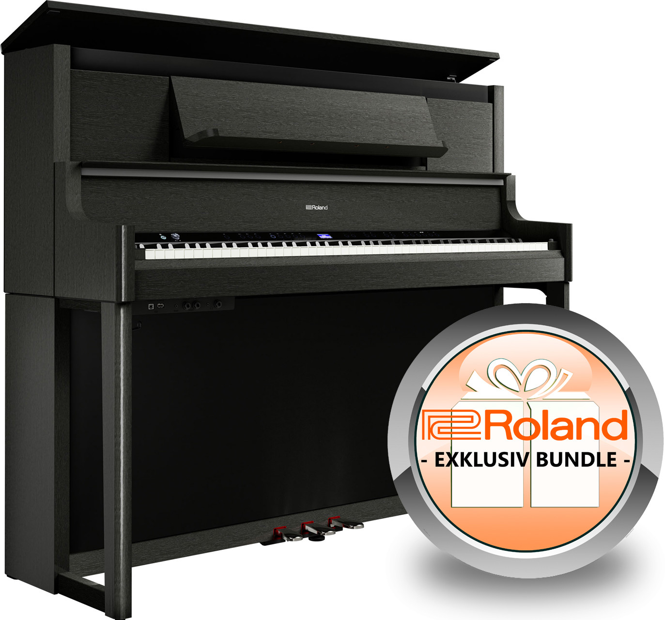 Roland LX-9 CH Digitalpiano Charcoal Black - Schwarz Matt - Exklusiv-Bundle